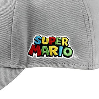 Super Mario Bros. - 1985 Mushroom Kingdom Gray Patch Hat - Bioworld- Image 6