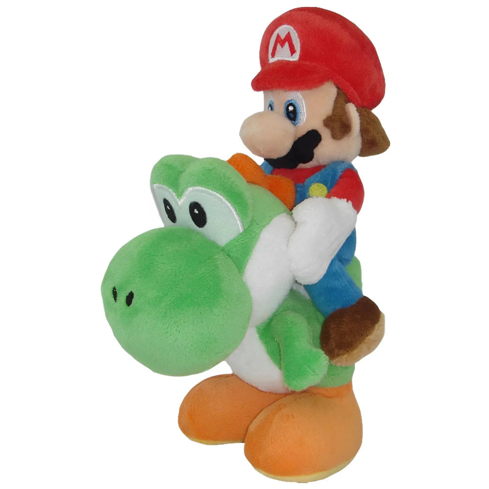 Super Mario Bros. - Mario Riding Yoshi Plush (8") - Little Buddy