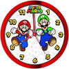 Super Mario Bros. - Red Happy Mario & Luigi Wall Clock (10
