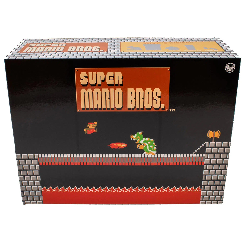 Super Mario Bros. - Underworld Collector's Gift Box Set - Culturefly - Throw Blanket, Plush Pillow, Drinking Glass, Enamel Pins, Vinyl Figure