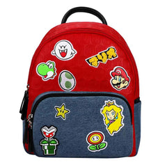 Super Mario - Character Patches Mini Backpack (Embossed) - Bioworld