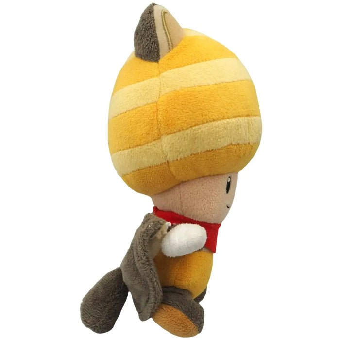 Super Mario - Flying Squirrel Yellow Toad Plush (8") - Little Buddy