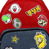Super Mario - Game Character Patches Mini Backpack (Embossed) - Bioworld- Image 5