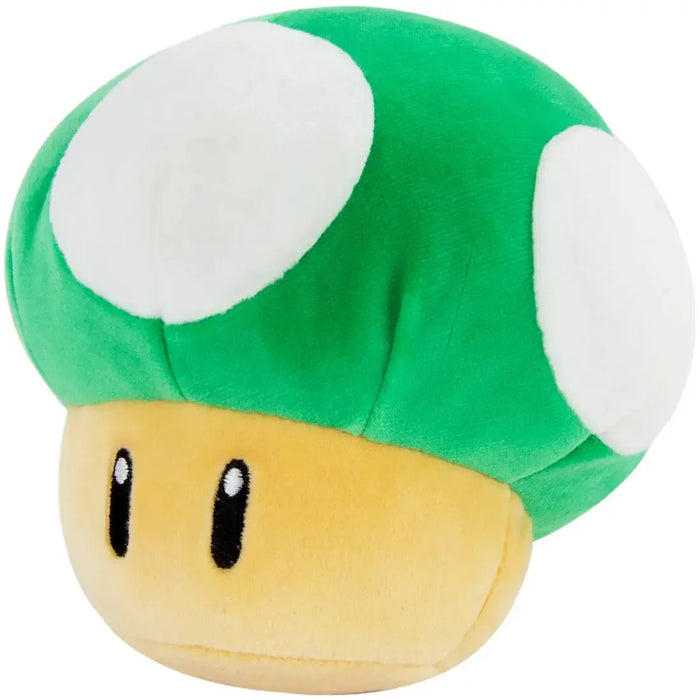 Super Mario - Green 1-Up Mushroom Plush (6") - Tomy - Club Mocchi Mocchi Series