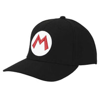 Super Mario - Mario Symbol Snapback Hat (Black, Elite Flex, Pre-Curved Bill) ...- Image 3