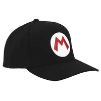 Super Mario - Mario Symbol Snapback Hat (Black, Elite Flex, Pre-Curved Bill) ...- Image 4