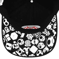 Super Mario - Mario Symbol Snapback Hat (Black, Elite Flex, Pre-Curved Bill) ...- Image 5