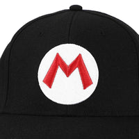 Super Mario - Mario Symbol Snapback Hat (Black, Elite Flex, Pre-Curved Bill) ...- Image 6