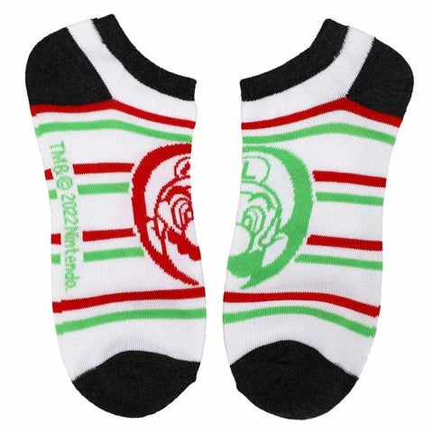 Super Mario - Mixed Icons Ankle Socks (5 Pairs) - Bioworld