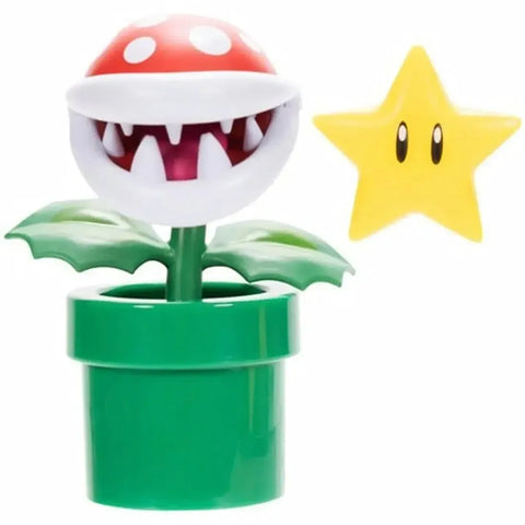Super Mario - Piranha Plant with Super Star Action Figure (4