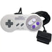 Super Nintendo - Gray Wired Controller (10' Cable, Precision D-Pad) - Old Skool - Pro Gamer Series