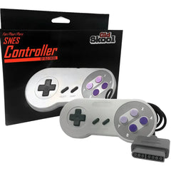 Super Nintendo [SNES] - Gray Wired Controller (6' Cable) - Old Skool
