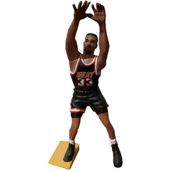 Super Stars [NBA: Miami Heat] - 1998/1999 Season Alonzo Mourning Figure - Mattel - NBA Court Collection Series