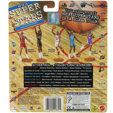 Super Stars [NBA: Miami Heat] - 1998/1999 Season Alonzo Mourning Figure - Mattel - NBA Court Collection Series