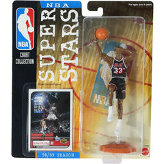 Super Stars [NBA: Miami Heat] - 1998/1999 Season Alonzo Mourning Figure - Mattel - NBA Court Collection Series
