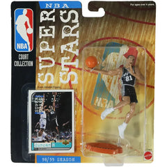 Super Stars [NBA: San Antonio Spurs] - 1998/1999 Season Tim Duncan Figure - Mattel - NBA Court Collection Series