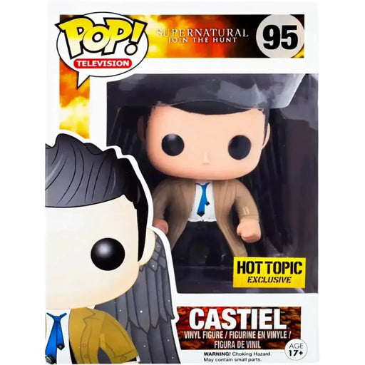 Supernatural - Angel Wings Castiel Figure (3.75") - Funko - Pop! Television Series (95), Hot Topic Exclusive - (2020)