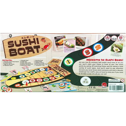 Sushi Boat - Party Food Anime Board Game for Family, Adults, and Children (2-5 Players, Ages 8+) - Japanime Games