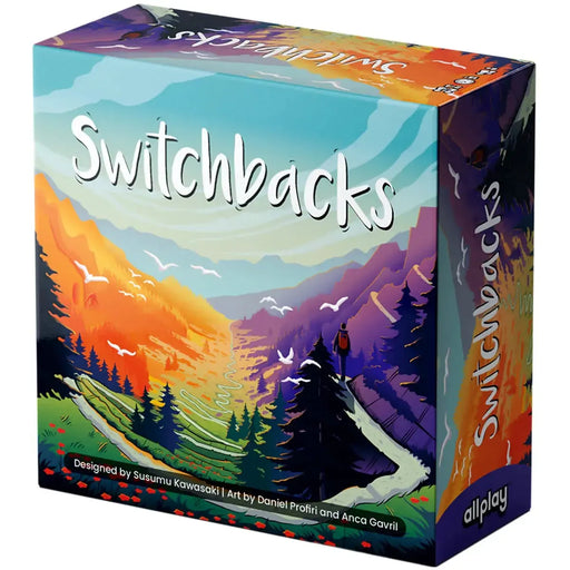 Switchbacks - Tile Placement Hiking Board Game for Family, Adults, and Children (2-4 Players, Ages 11+) - Allplay