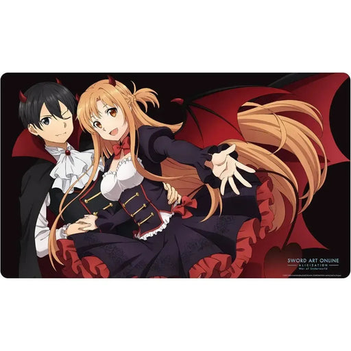 Sword Art Online - Devil Kirito & Asuna Card Game Standard Size Playmat - Japanime Games - Player's Choice Game Accessories Series