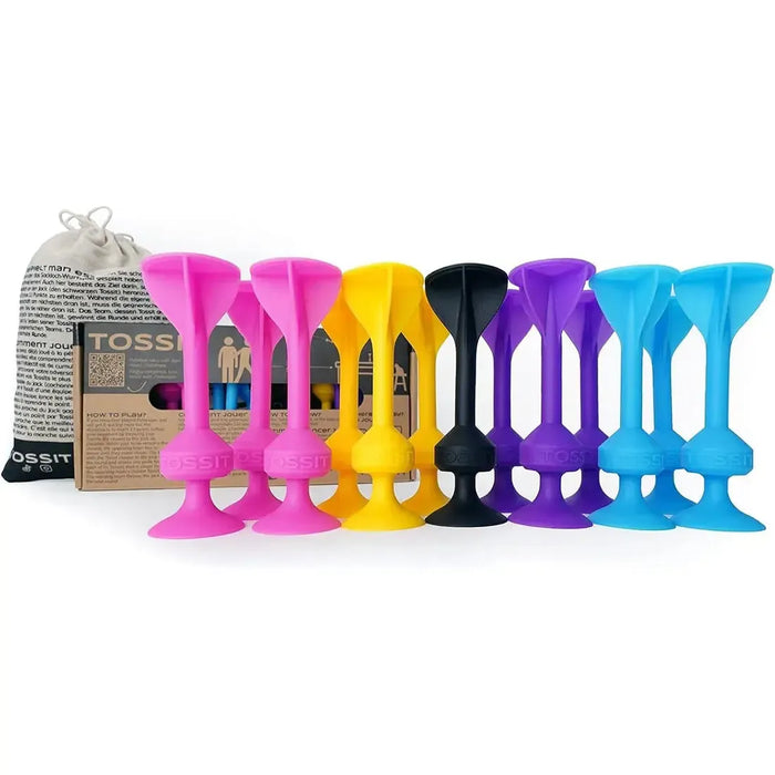 TOSSIT - Dexterity Sports Table Game for Adults, Family, and Children (2-4 Players, Ages 5+) - Just Toss It