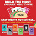 Taco vs Burrito - Party Food Card Game for Family, Adults and Children (2-4 Players, Ages 7+) - Hot Taco