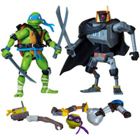 Tales Of The Teenage Mutant Ninja Turtles - Leonardo & Mechazoid Action Figure Set - Playmates Toys - Mutations: Mix 'N Match Series