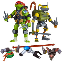 Tales Of The Teenage Mutant Ninja Turtles - Raphael & Metalhead Action Figure Set - Playmates Toys - Mutations: Mix 'N Match Series