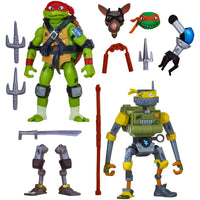 Tales Of The Teenage Mutant Ninja Turtles - Raphael & Metalhead Action Figure Set - Playmates Toys - Mutations: Mix 'N Match Series