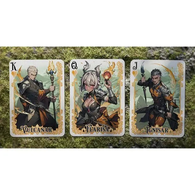 Tales of Gaia: Daydream Edition - Premium Fantasy Elemental Playing Cards - Wonderland Workshop - KardecK Series