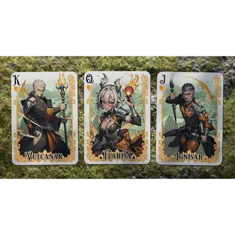 Tales of Gaia: Daydream Edition - Premium Fantasy Elemental Playing Cards - Wonderland Workshop - KardecK Series