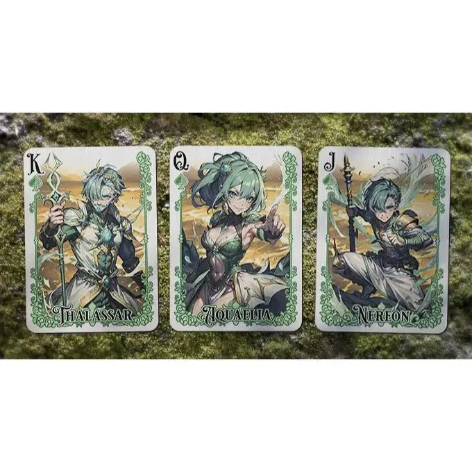 Tales of Gaia: Daydream Edition - Premium Fantasy Elemental Playing Cards - Wonderland Workshop - KardecK Series