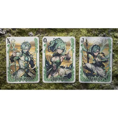 Tales of Gaia: Daydream Edition - Premium Fantasy Elemental Playing Cards - Wonderland Workshop - KardecK Series
