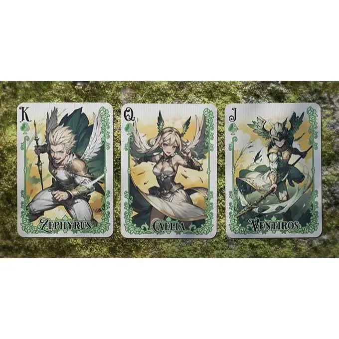 Tales of Gaia: Daydream Edition - Premium Fantasy Elemental Playing Cards - Wonderland Workshop - KardecK Series