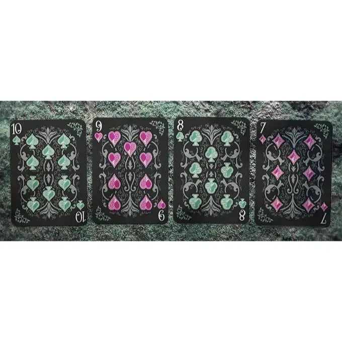 Tales of Gaia: Nightshade Edition - Premium Fantasy Elemental Playing Cards - Wonderland Workshop - KardecK Series