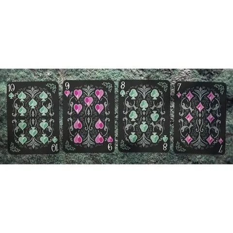 Tales of Gaia: Nightshade Edition - Premium Fantasy Elemental Playing Cards - Wonderland Workshop - KardecK Series