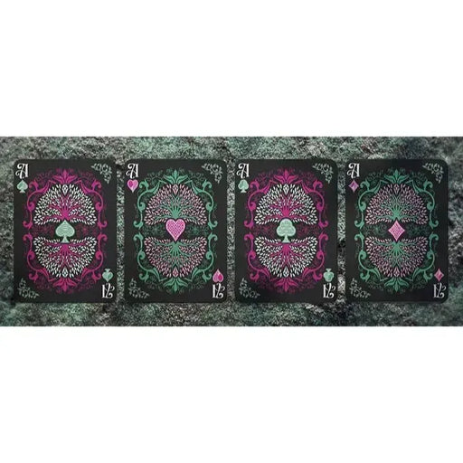 Tales of Gaia: Nightshade Edition - Premium Fantasy Elemental Playing Cards - Wonderland Workshop - KardecK Series