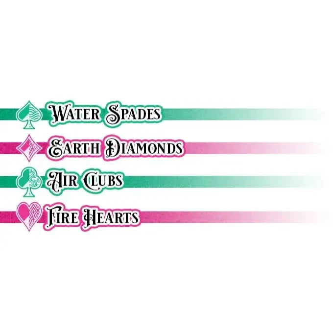 Tales of Gaia: Nightshade Edition - Premium Fantasy Elemental Playing Cards - Wonderland Workshop - KardecK Series