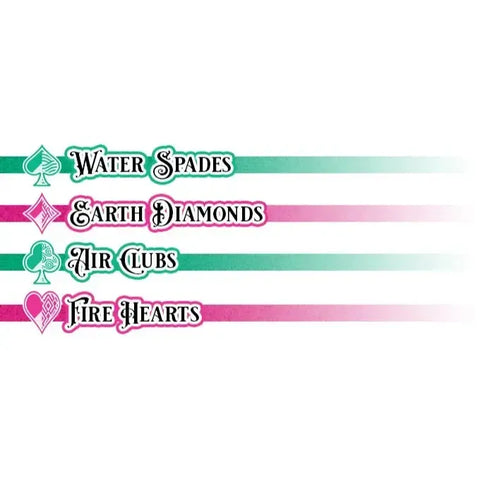 Tales of Gaia: Nightshade Edition - Premium Fantasy Elemental Playing Cards - Wonderland Workshop - KardecK Series