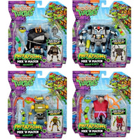 Tales of the Teenage Mutant Ninja Turtles - Mix 'N Match Robots 4-Pack Action Figure Set (Mechazoid, Bishop, Metalhead, Splinter) - Playmates Toys - (2024)