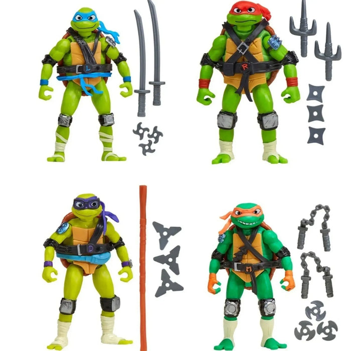 Tales of the Teenage Mutant Ninja Turtles - Mix ‘N Match Turtles 4-Pack Action Figure Set (Leonardo, Donatello, Michelangelo, Raphael) - Playmates Toys - (2024)