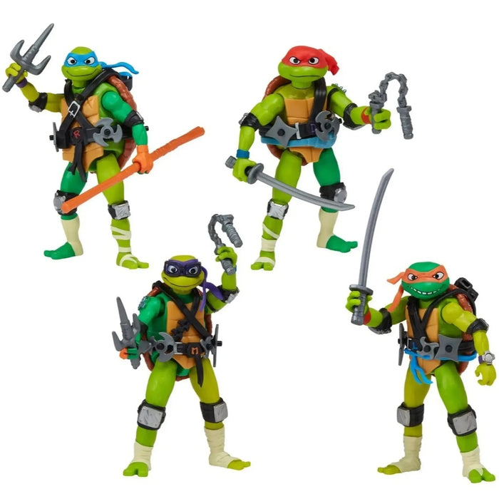 Tales of the Teenage Mutant Ninja Turtles - Mix ‘N Match Turtles 4-Pack Action Figure Set (Leonardo, Donatello, Michelangelo, Raphael) - Playmates Toys - (2024)