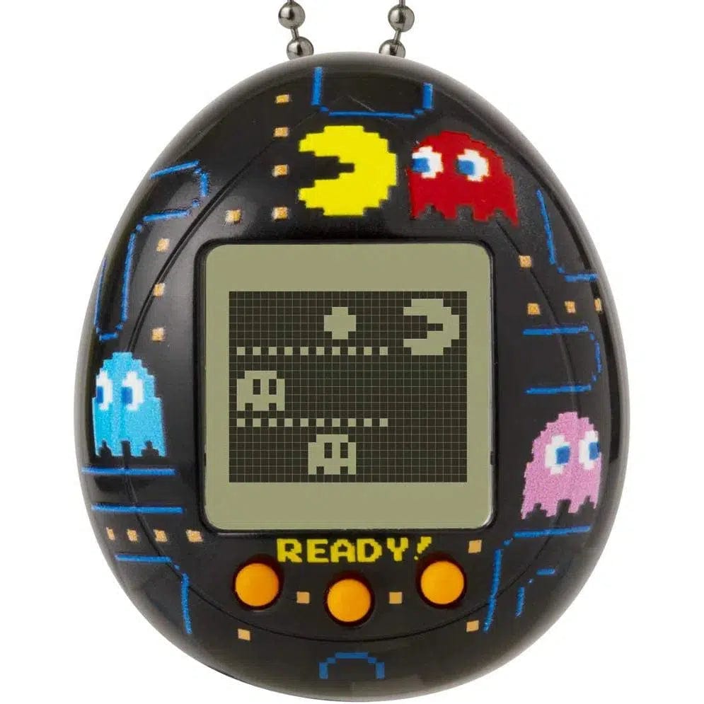 Tamagotchi [Pac-Man] - Digital Pet Handheld Electronic Toy Keychain (Black) - Bandai