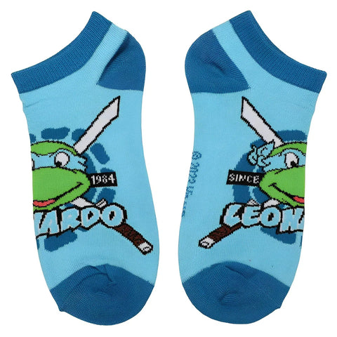 Teenage Mutant Ninja Turtles - 1984 Retro Turtles Ankle Socks Set (5 Pairs) - Bioworld