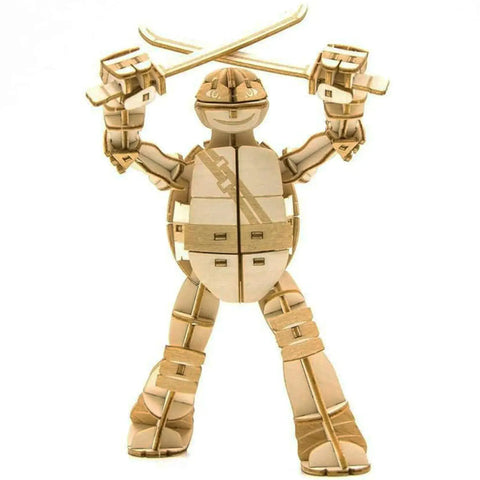 Teenage Mutant Ninja Turtles - Leonardo 3D Wood Model Kit - Insight Editions - IncrediBuilds Series - (2016) - Image 2