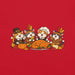 Thanksgiving Feast T-Shirt - Cute Pilgrim Cats and Turkey Graphic Tee