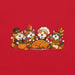 Thanksgiving Feast T-Shirt - Cute Pilgrim Cats and Turkey Graphic Tee