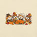 Thanksgiving Feast T-Shirt - Cute Pilgrim Cats and Turkey Graphic Tee