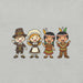 Thanksgiving Gathering T-Shirt - Cute Pilgrim Harvest Graphic Tee
