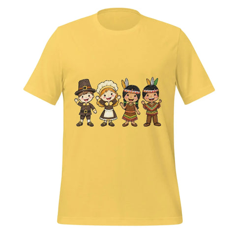 Thanksgiving Gathering T-Shirt - Cute Pilgrim Harvest Graphic Tee - Image 37